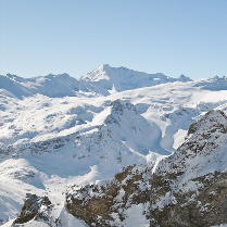 Vue du glacier de Tignes