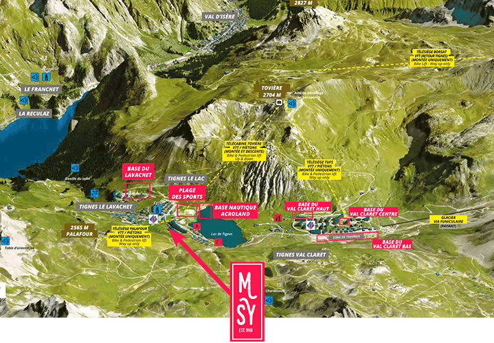 Pistes de vélo et de randonnée